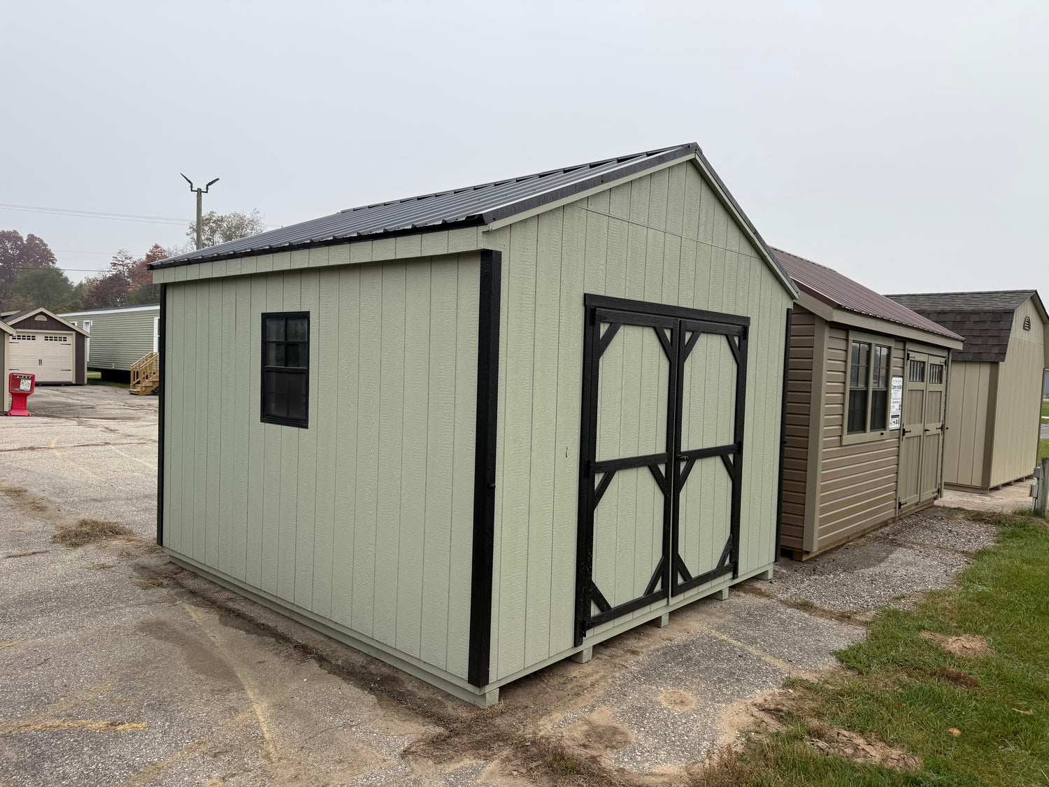 12x12 Painted Pro Series Cottage - Cedar Springs Lot