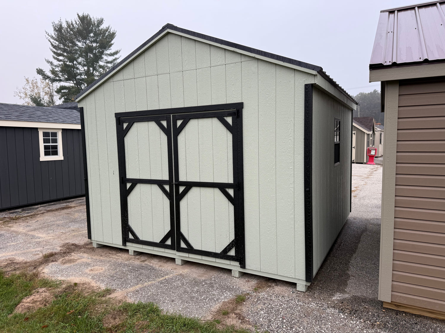 12x12 Painted Pro Series Cottage - Cedar Springs Lot