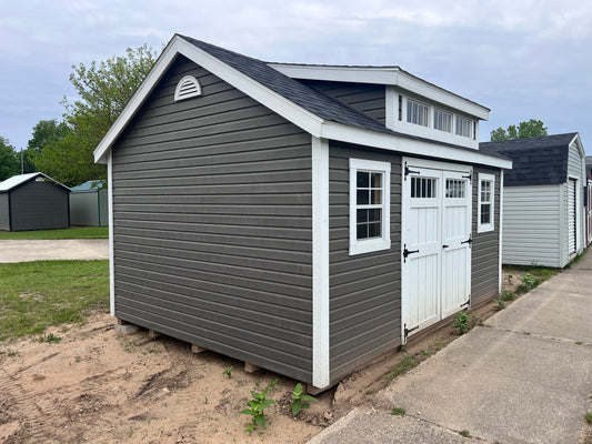12x16 Vinyl Cape Cod w/ Dormer - QP1078