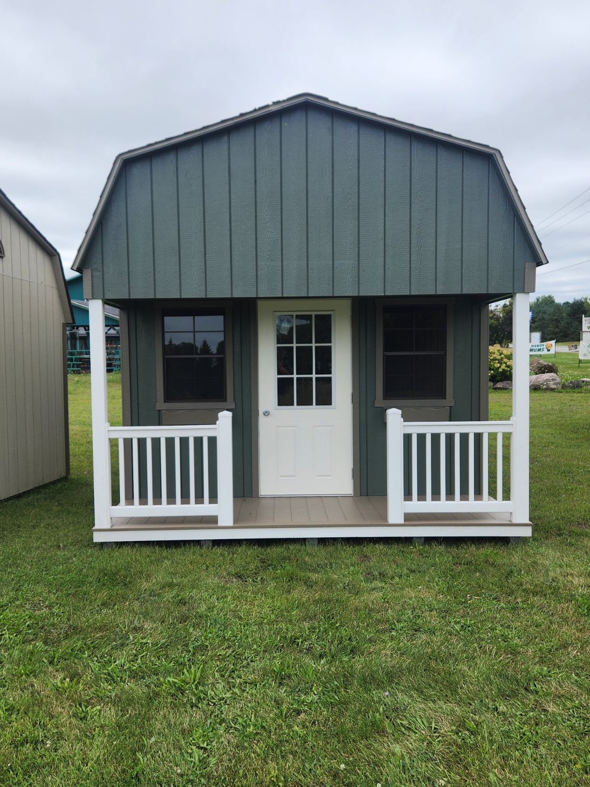 12x24 Painted Dutch Barn w/ Porch