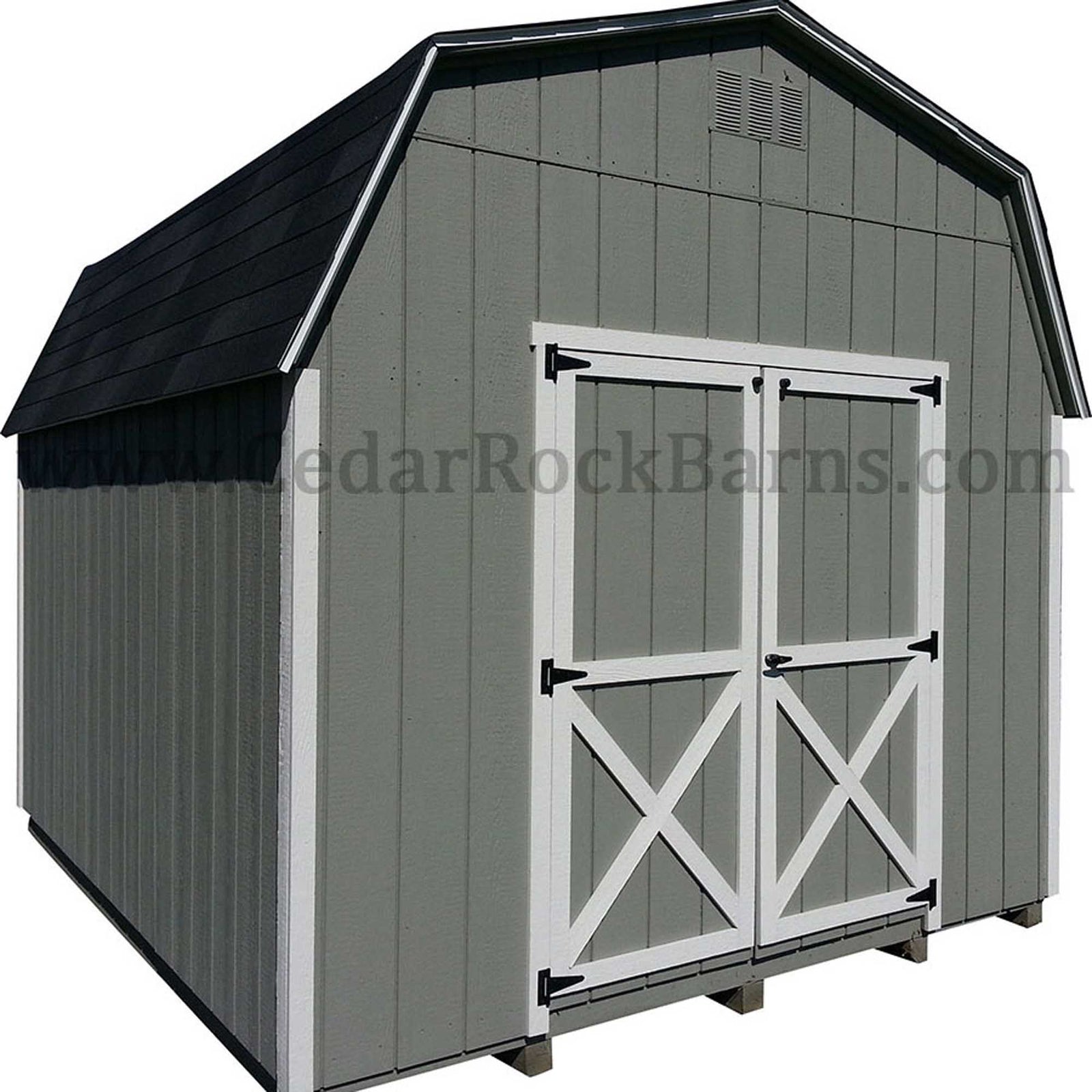 Painted High Barn Shed | Cedar Rock Barns