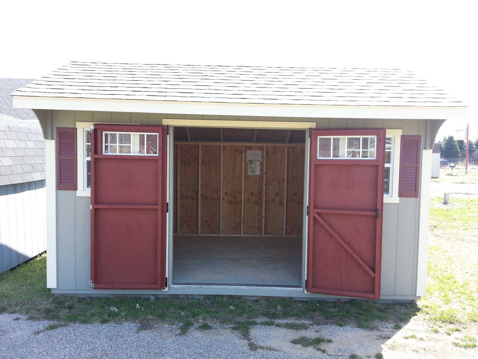 Painted Carriage House Deluxe Shed | Cedar Rock Barns