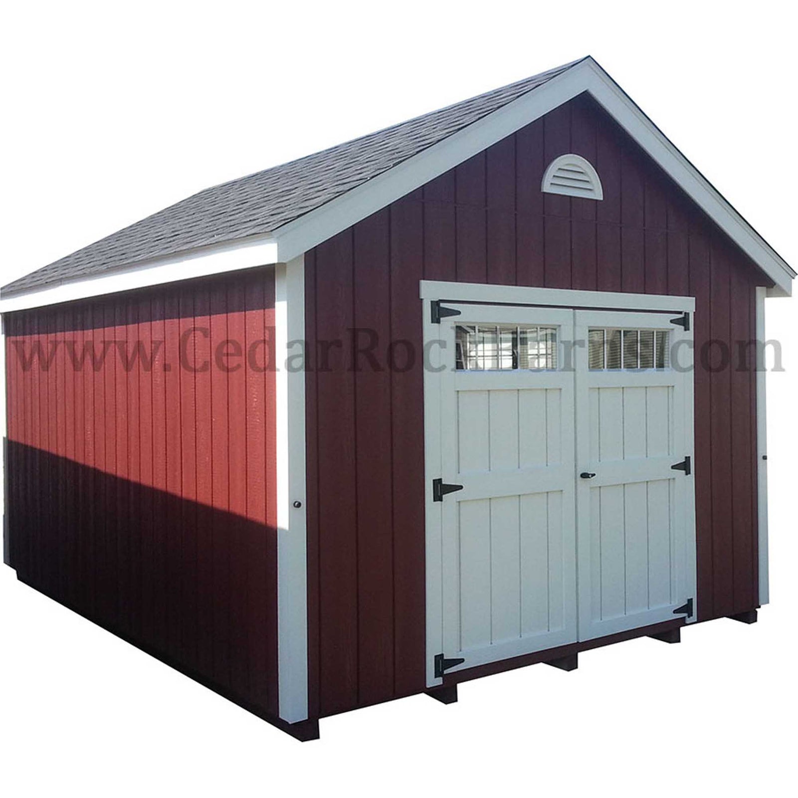 Painted Cape Cod Deluxe Shed | Cedar Rock Barns