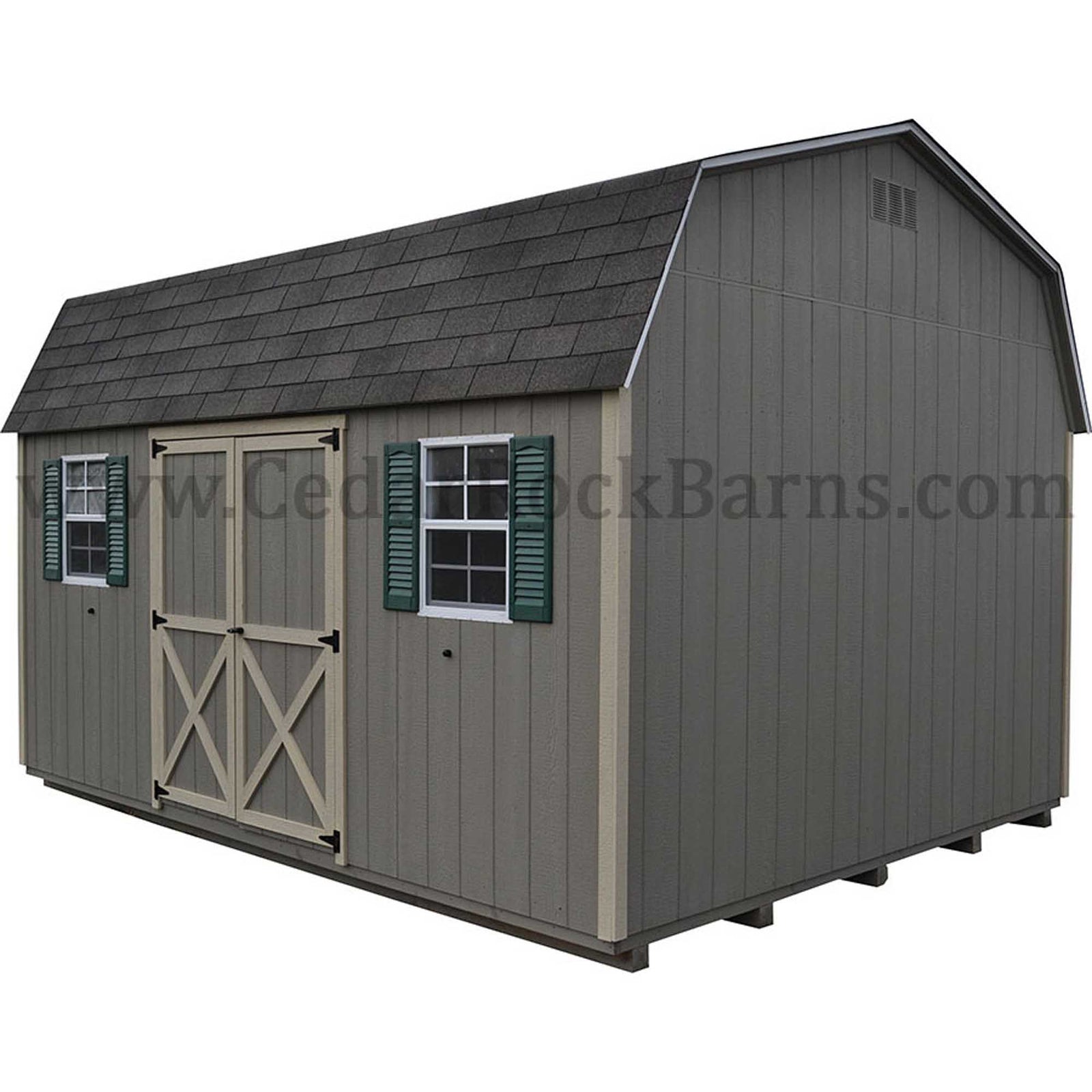 Painted Dutch Barn Shed | Cedar Rock Barns