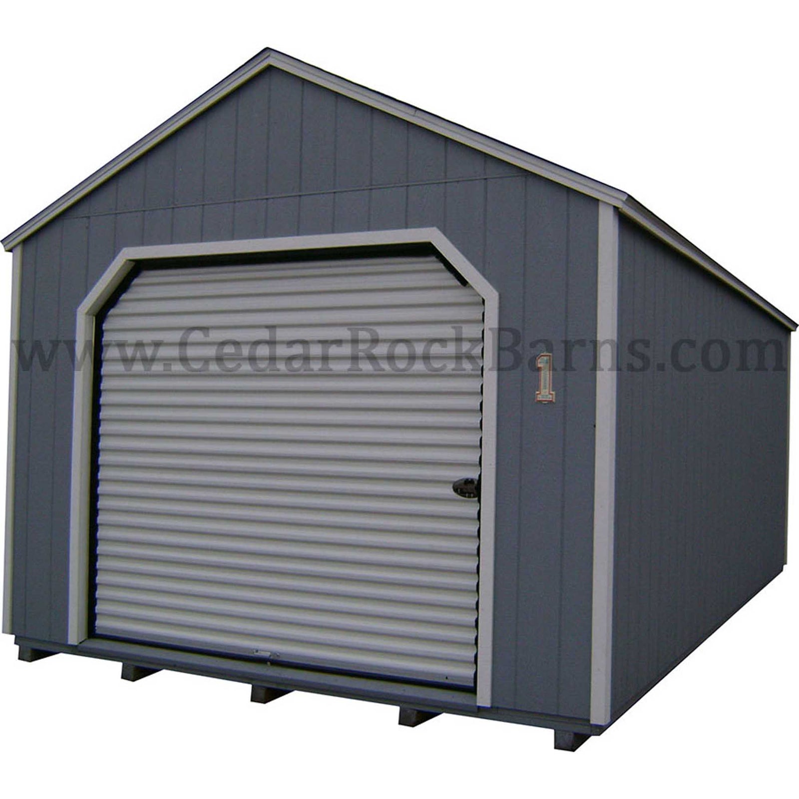 Painted Garage Shed | Cedar Rock Barns