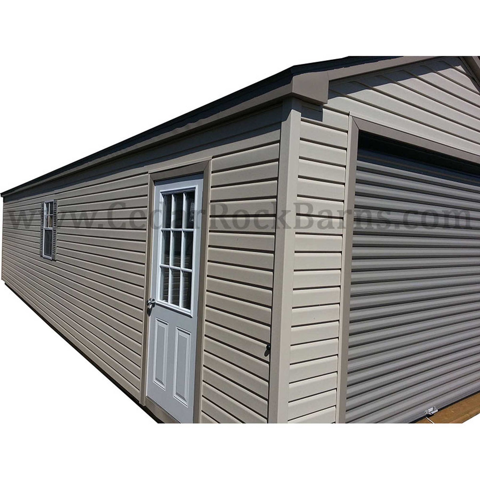 Vinyl Garage Shed | Cedar Rock Barns
