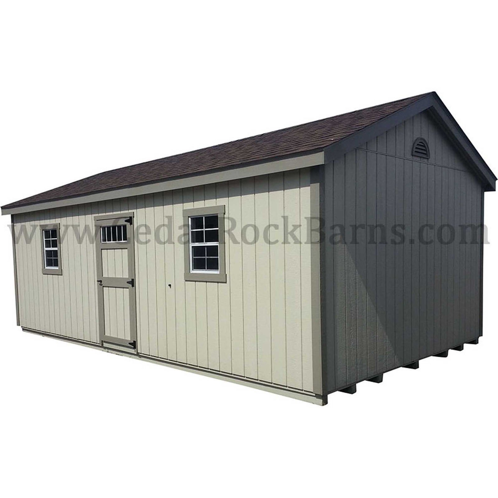 Painted Garage Deluxe Shed | Cedar Rock Barns