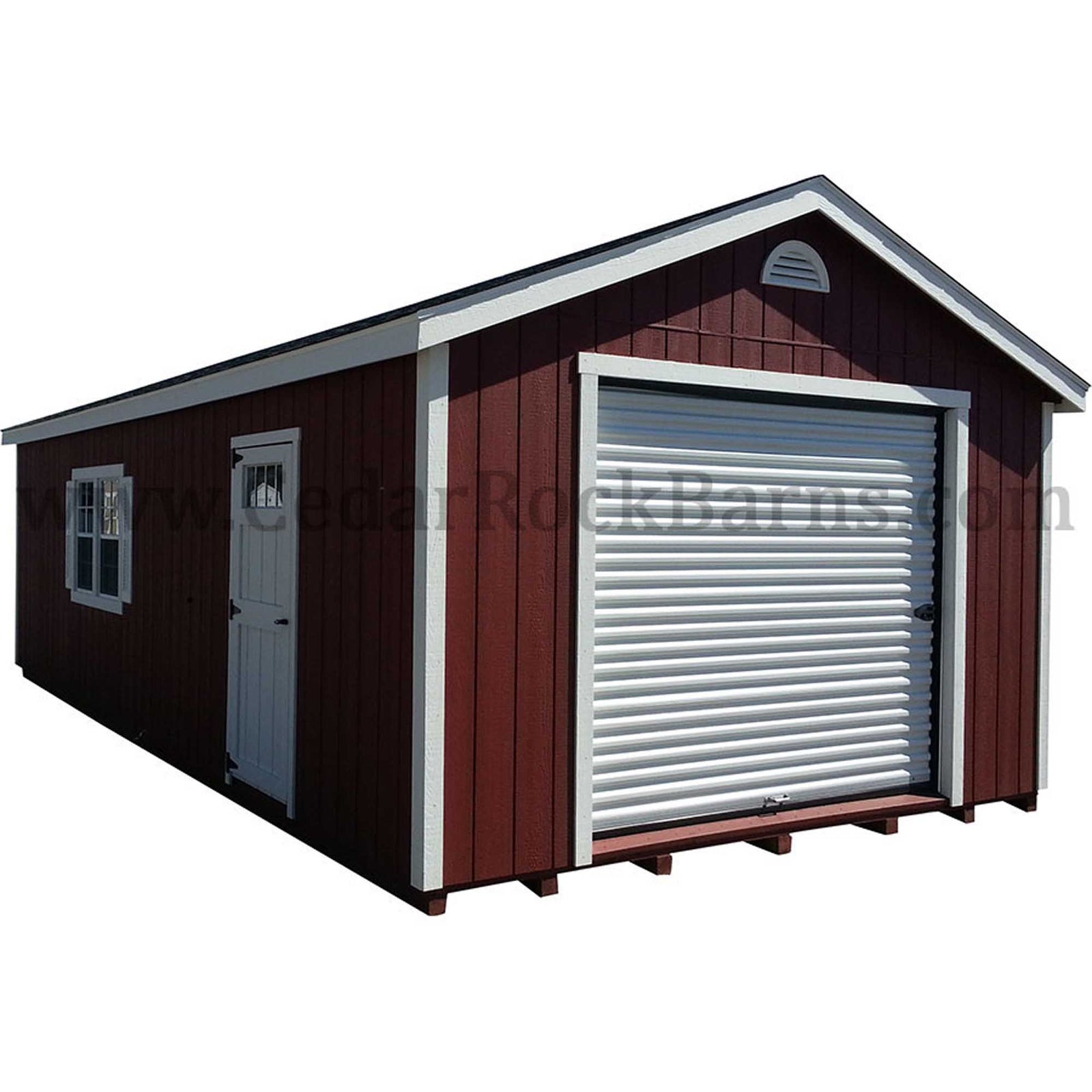 Painted Garage Deluxe Shed | Cedar Rock Barns