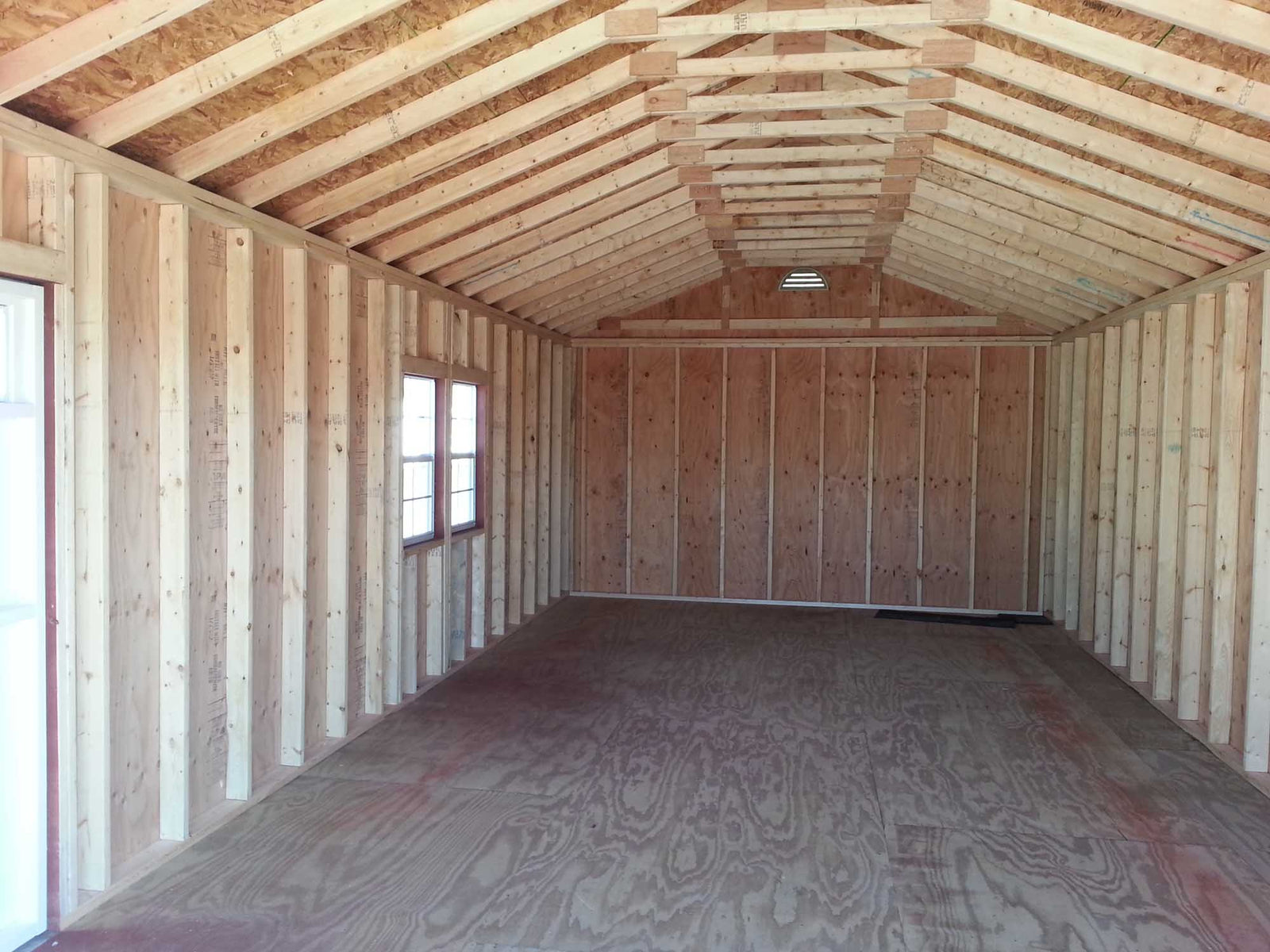 Painted Garage Shed | Cedar Rock Barns