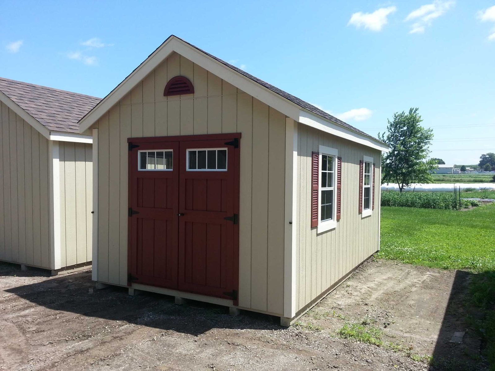 Painted Cape Cod Deluxe Shed | Cedar Rock Barns