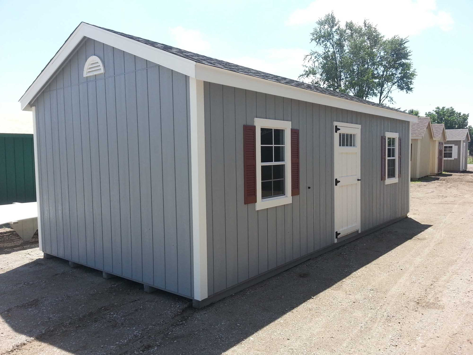 Painted Cape Cod Deluxe Shed | Cedar Rock Barns