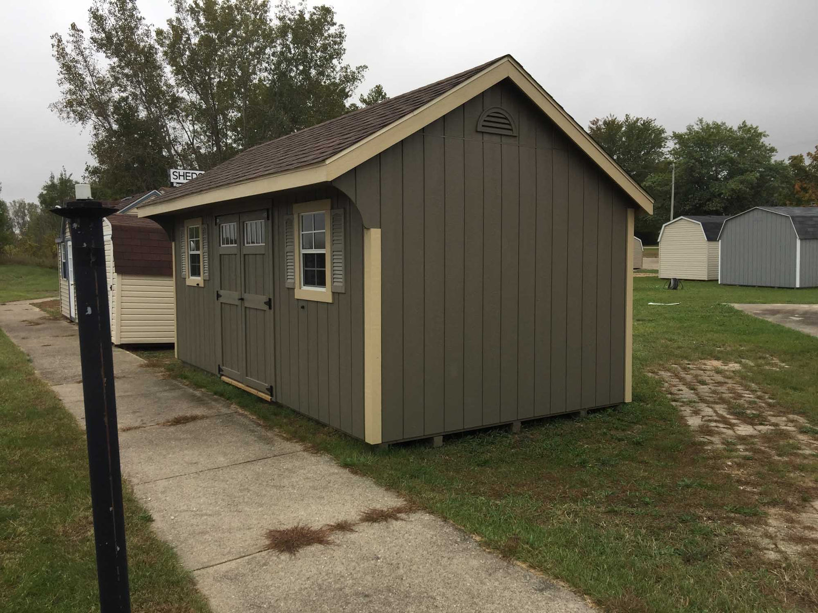 Painted Carriage House Deluxe Shed | Cedar Rock Barns