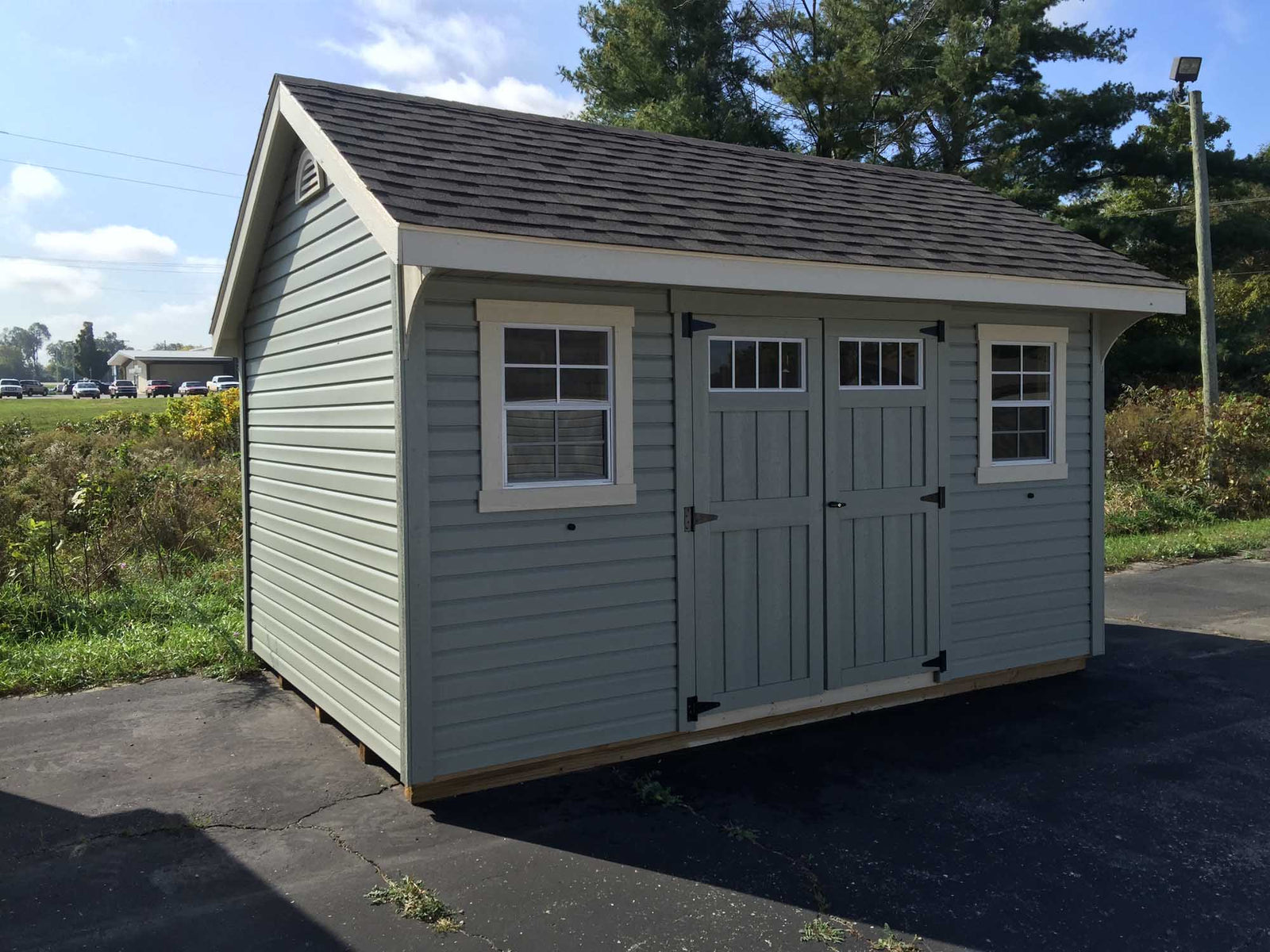 Vinyl Carriage House Deluxe Shed | Cedar Rock Barns
