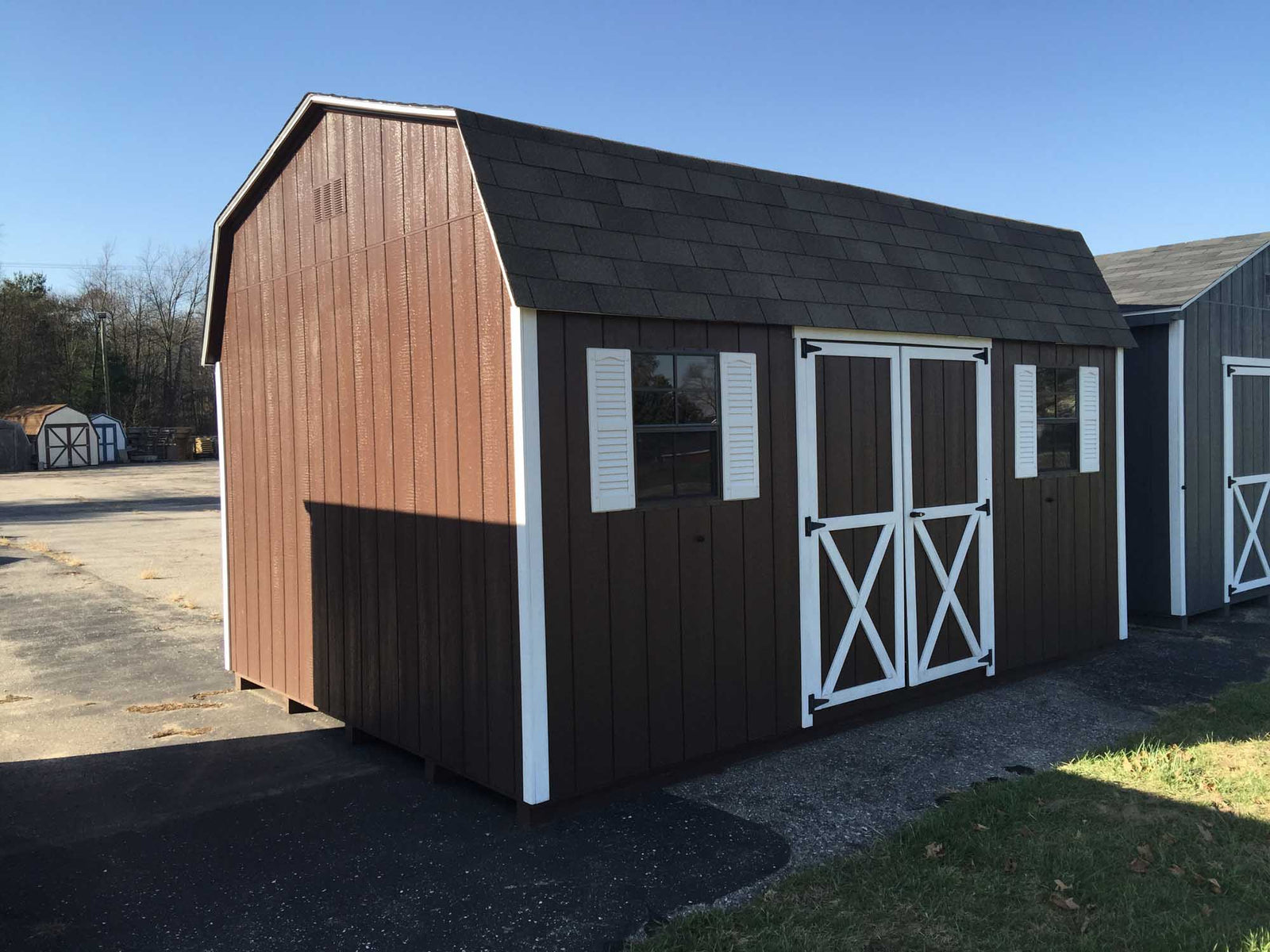 Painted Dutch Barn Shed | Cedar Rock Barns