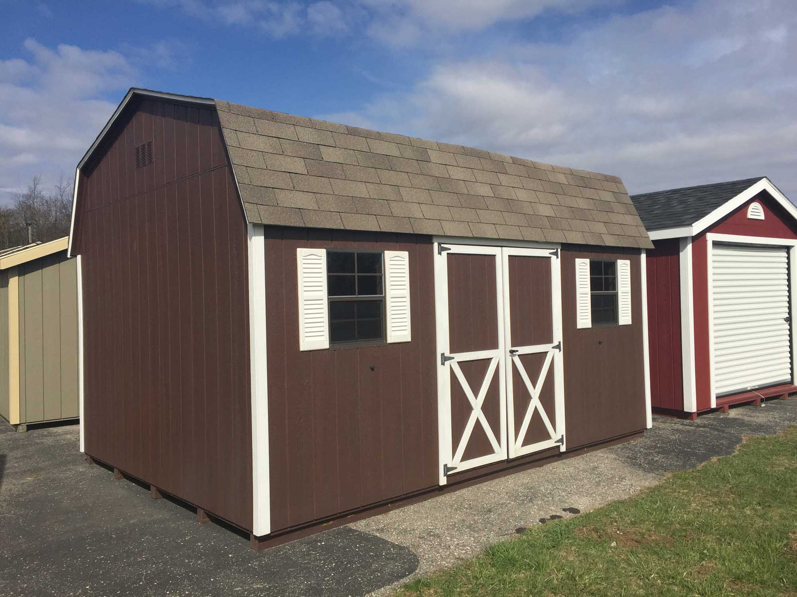 Painted Dutch Barn Shed | Cedar Rock Barns