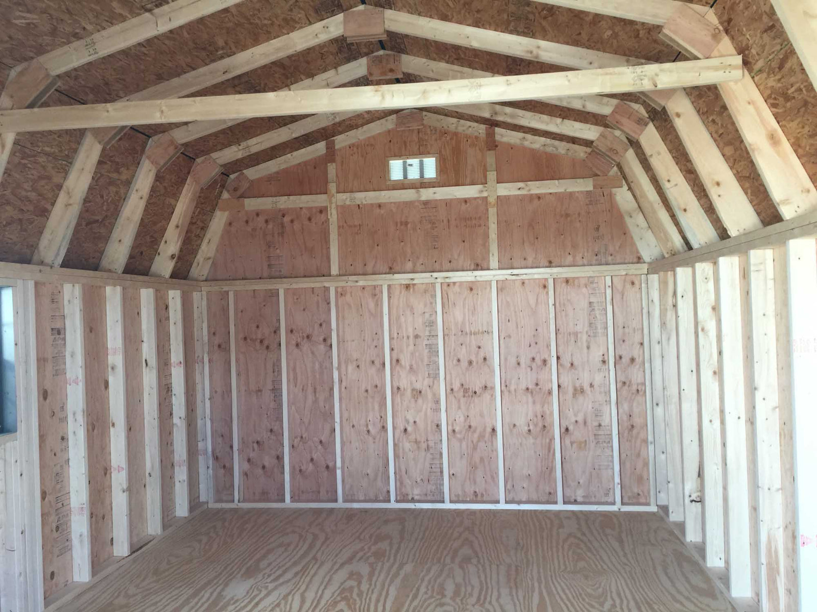 Painted High Barn Shed | Cedar Rock Barns