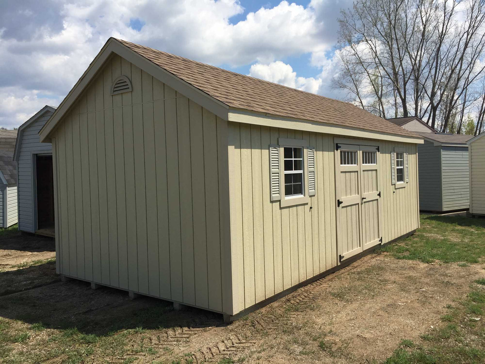 Painted Cape Cod Deluxe Shed | Cedar Rock Barns