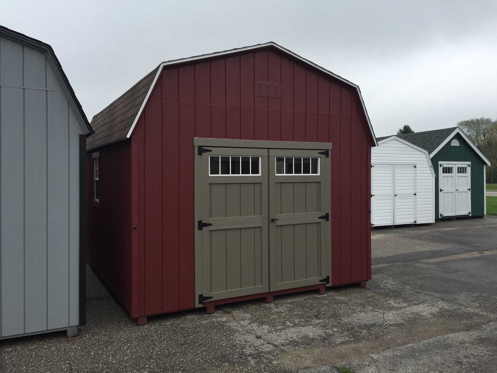 Painted High Barn Shed | Cedar Rock Barns