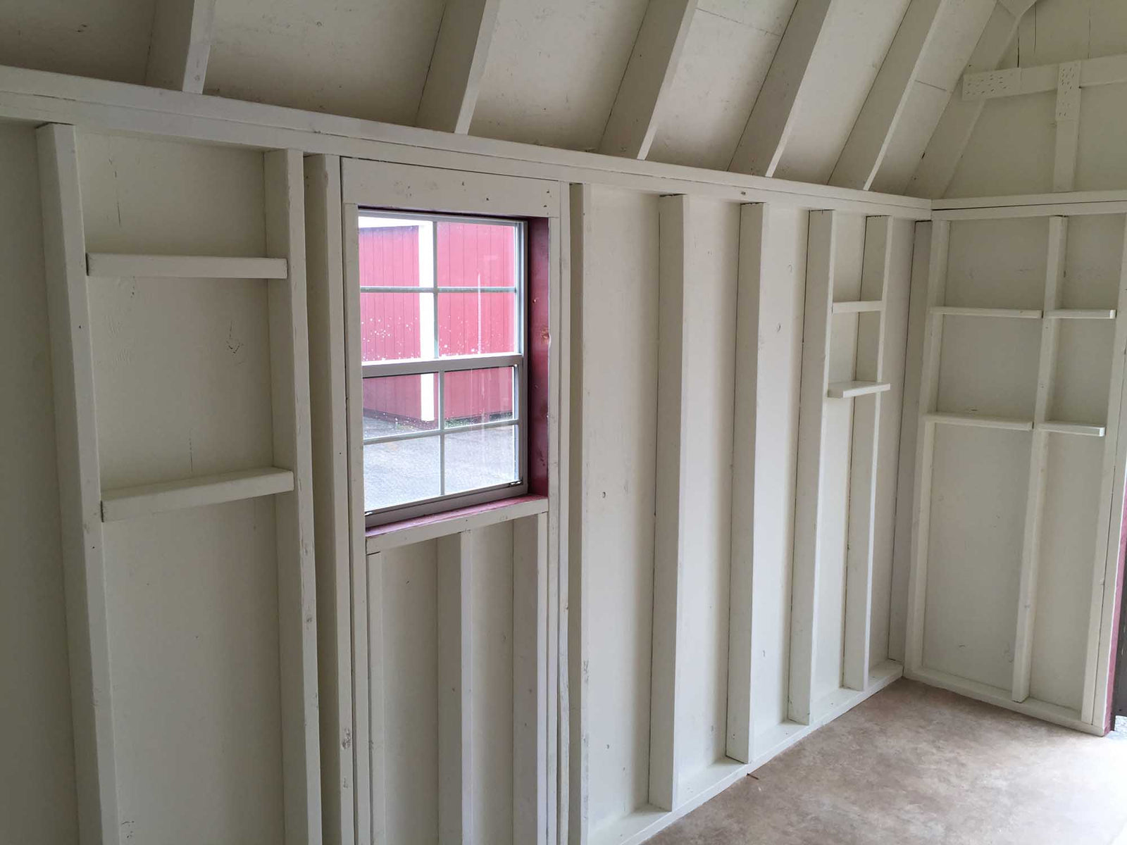 Painted High Barn Shed | Cedar Rock Barns