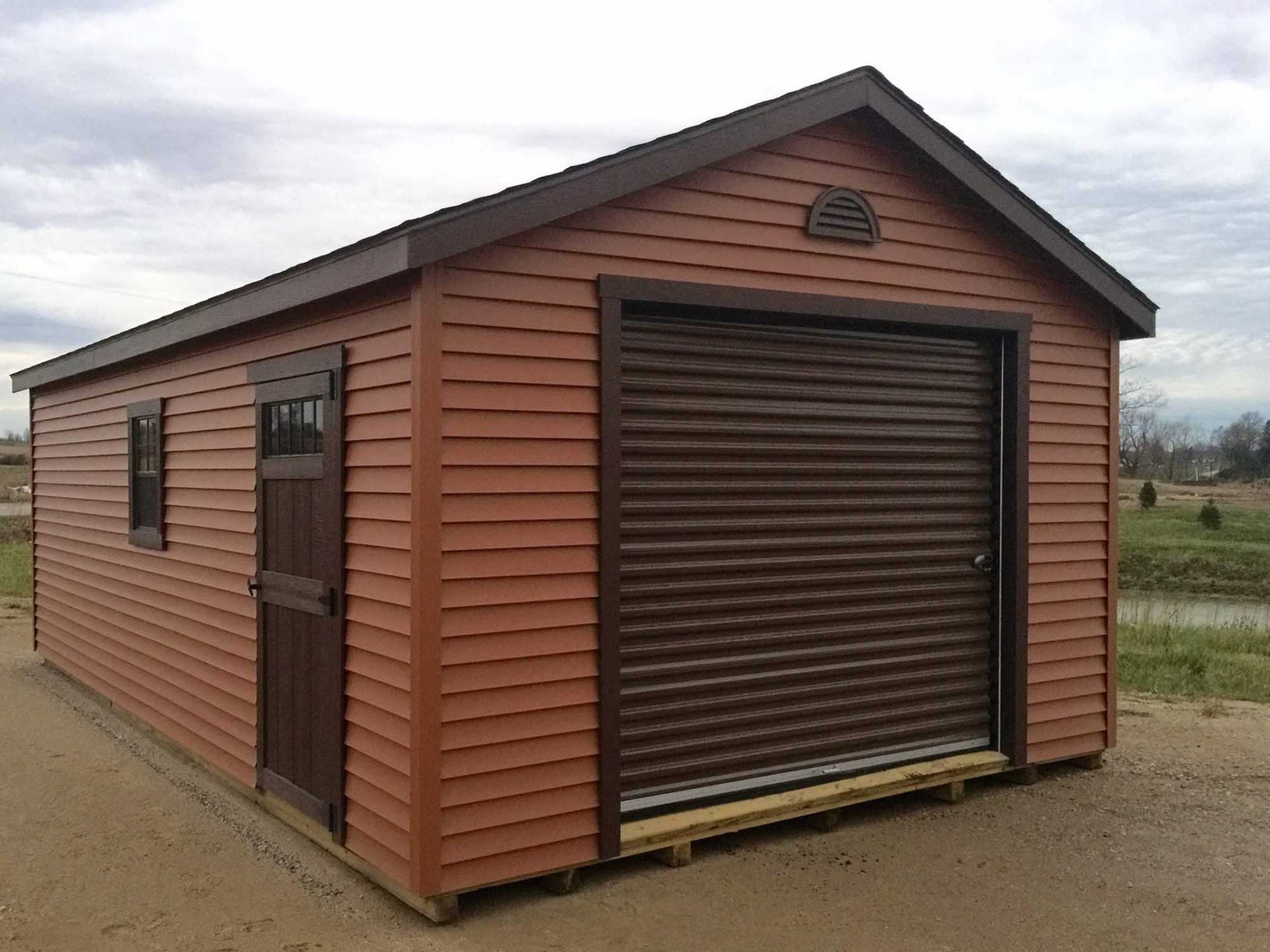 Vinyl Garage Deluxe Shed | Cedar Rock Barns
