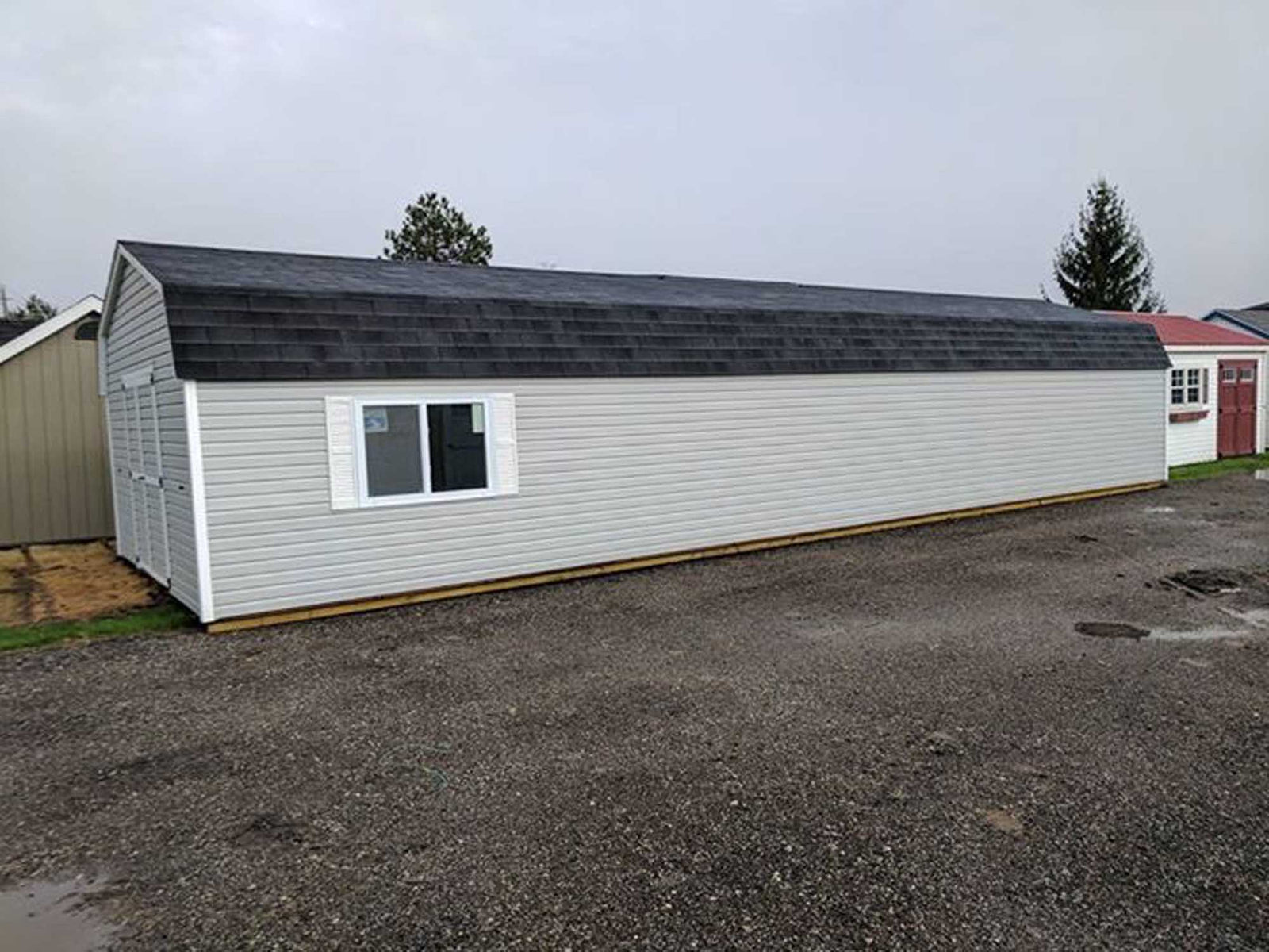 Vinyl High Barn Shed | Cedar Rock Barns