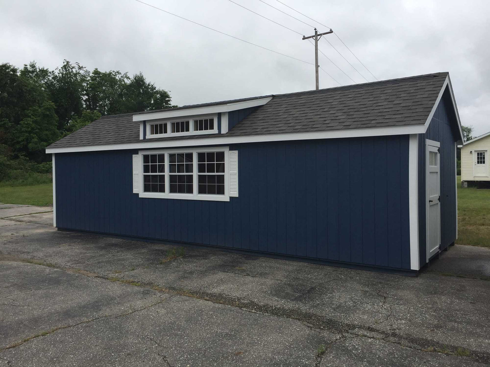 Painted Cape Cod Deluxe Shed | Cedar Rock Barns