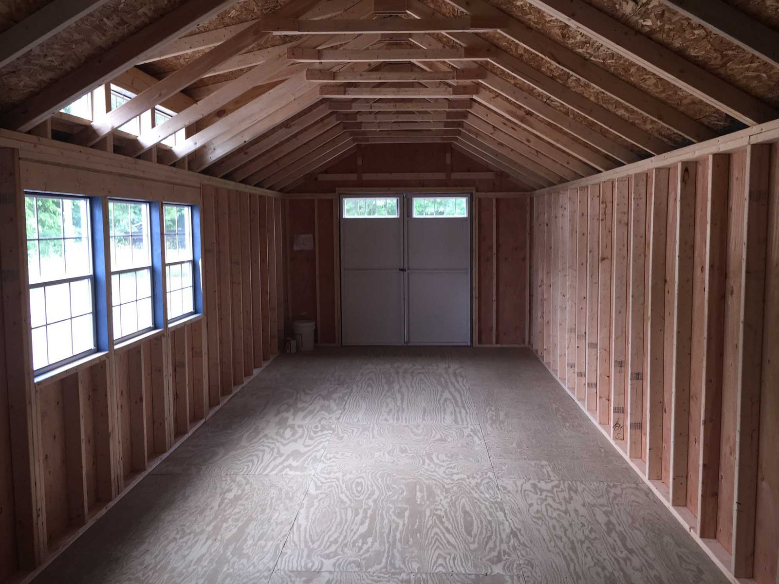 Painted Cape Cod Deluxe Shed | Cedar Rock Barns