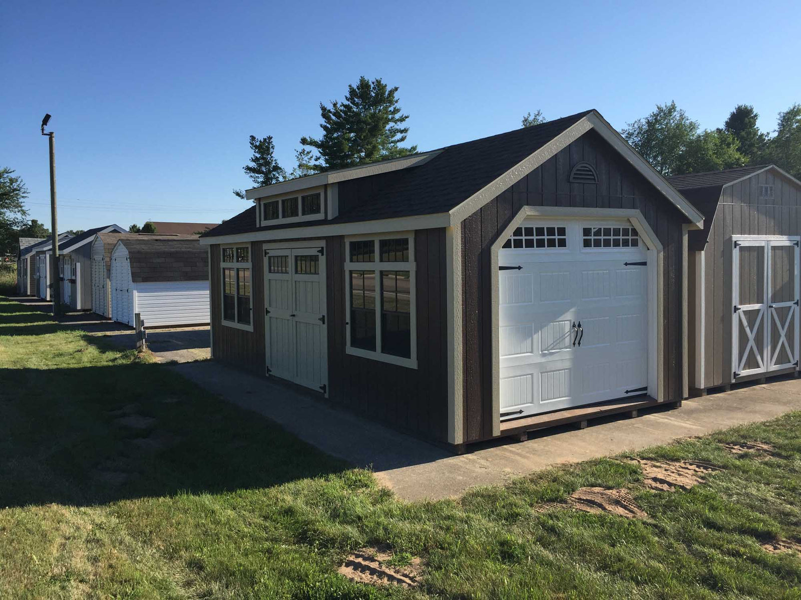 Painted Cape Cod Deluxe Shed | Cedar Rock Barns