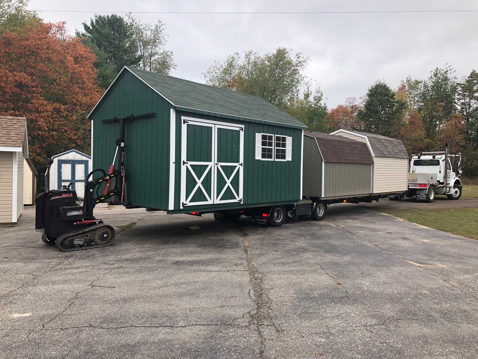 Painted Cape Cod Shed | Cedar Rock Barns