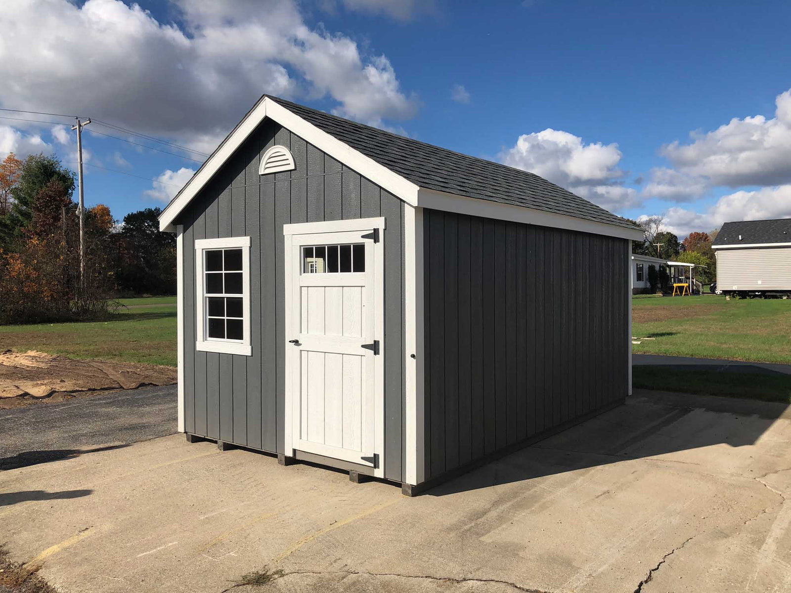 Painted Cape Cod Deluxe Shed | Cedar Rock Barns