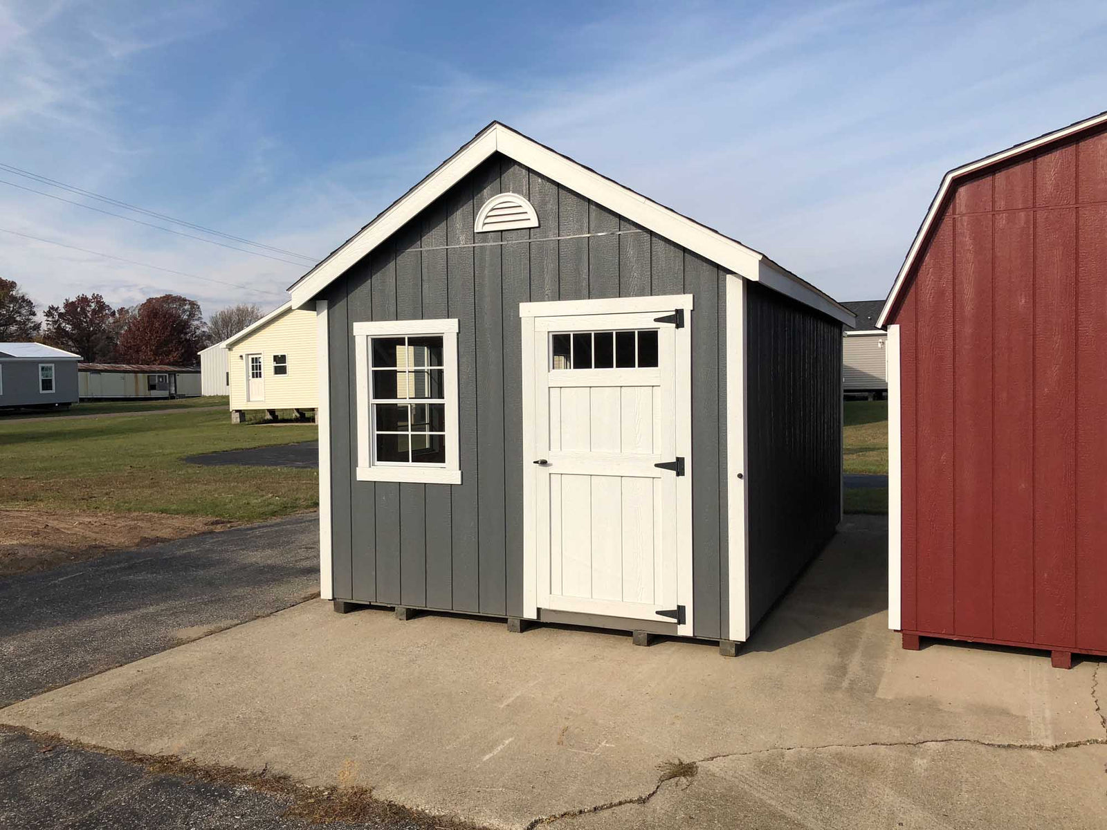 Painted Cape Cod Deluxe Shed | Cedar Rock Barns