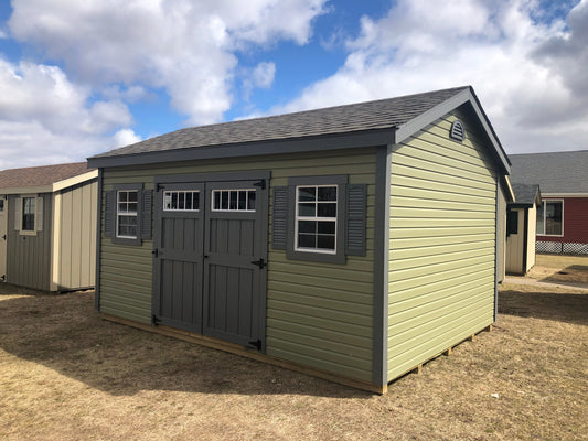 12x16 Vinyl Cottage w/ Deluxe - QP291 - Rental Return