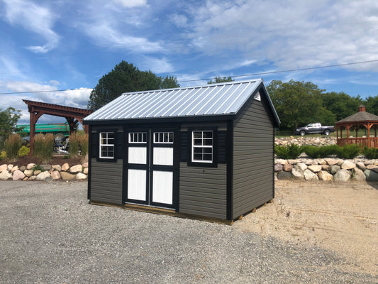 10x14 Vinyl Cape Cod w/ Deluxe - QP711