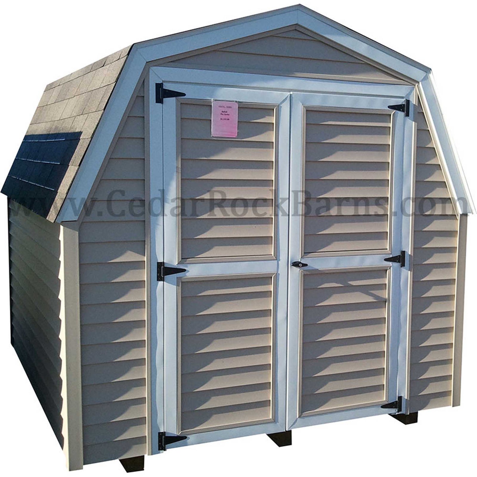 8' Vinyl Pro Series Shed | Cedar Rock Barns