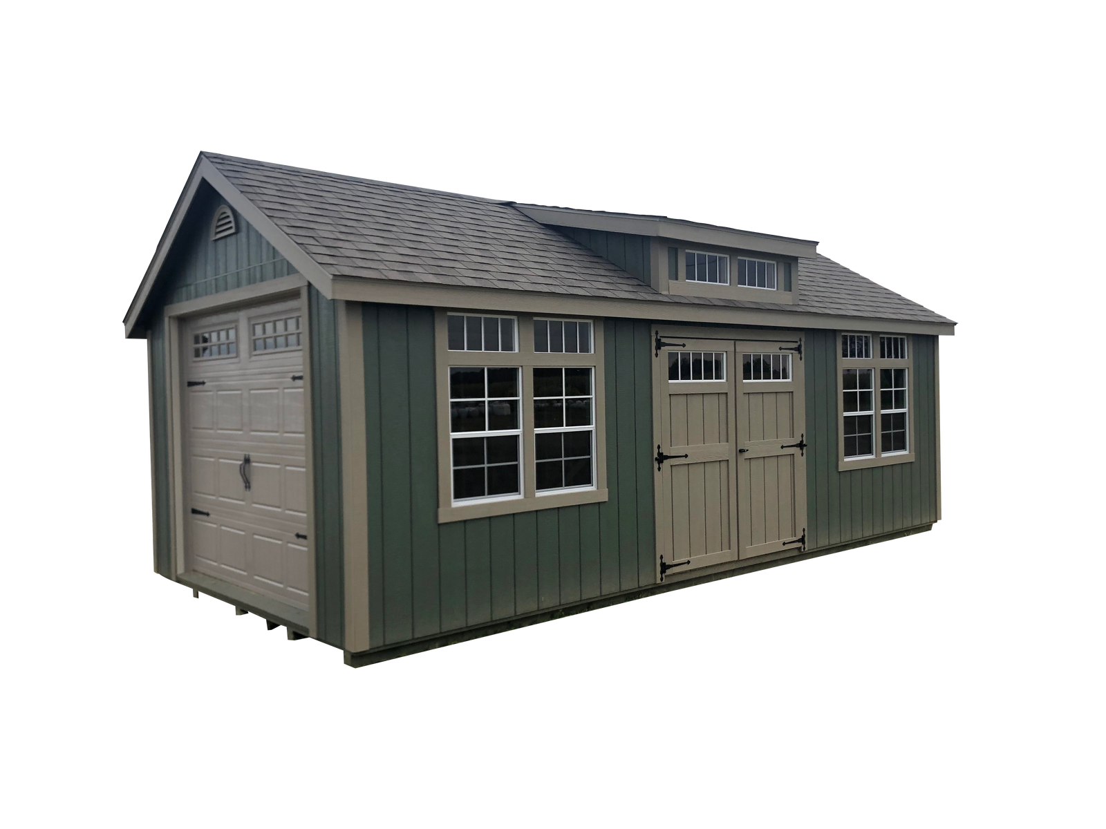 Painted Cape Cod Dormer Shed | Cedar Rock Barns