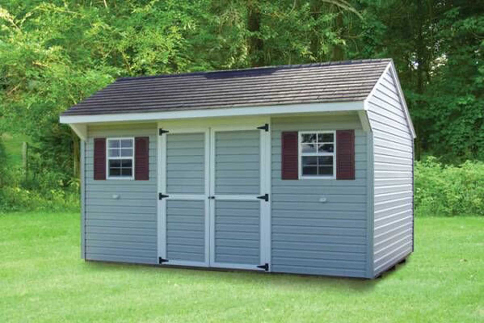 Vinyl Carriage House Shed | Cedar Rock Barns
