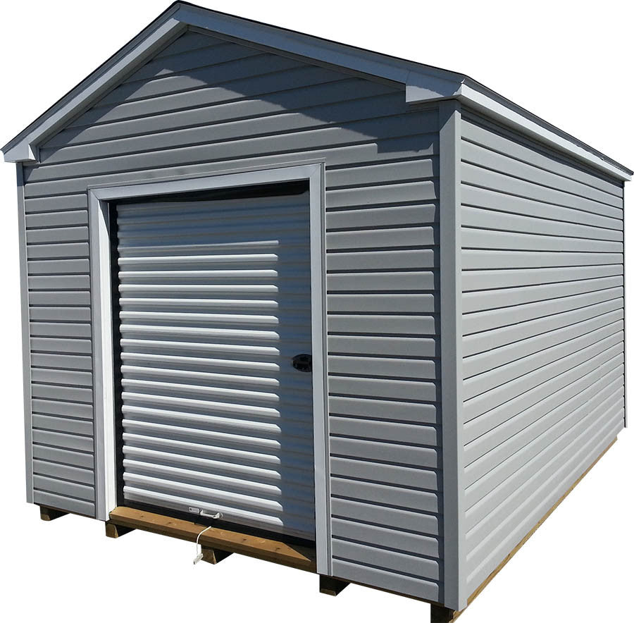 Vinyl Cottage shed - Amish-built backyard storage building Michigan - Cedar Rock Barns