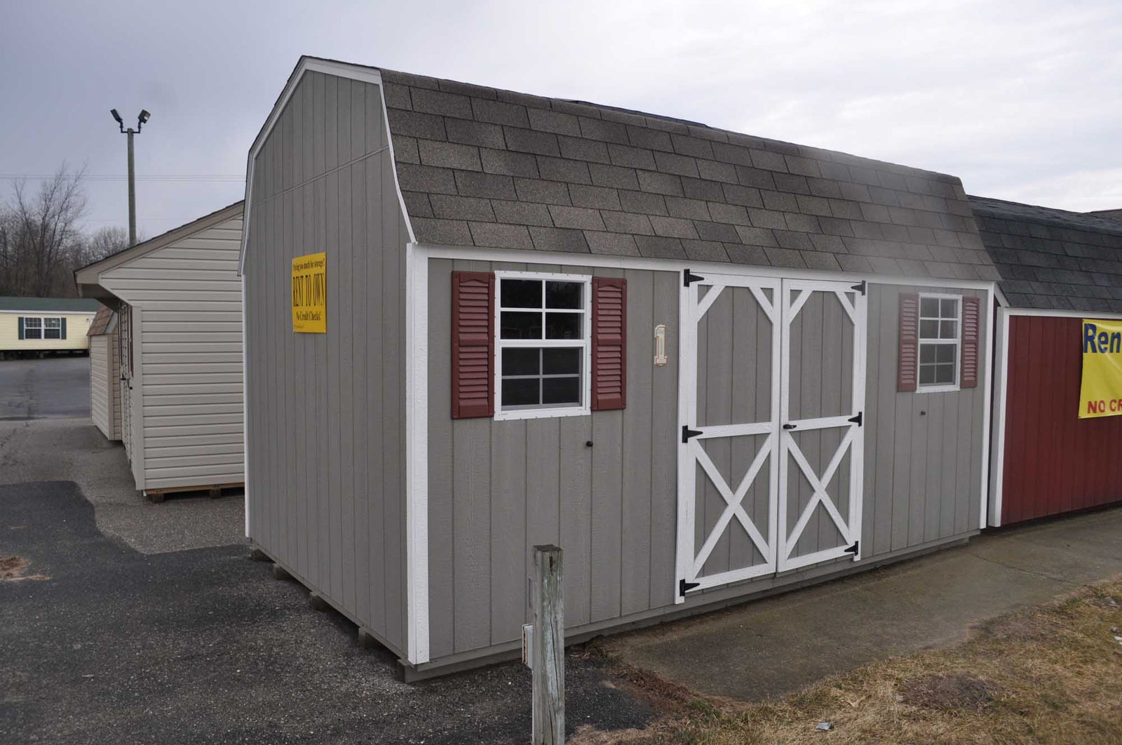 Painted Dutch Barn Shed | Cedar Rock Barns