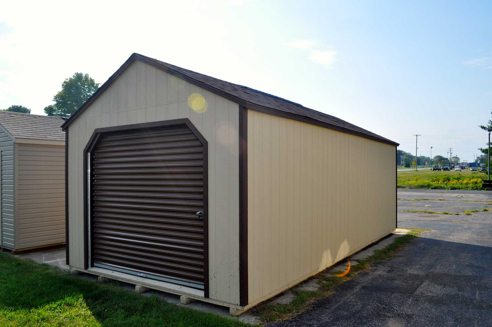 Painted Garage Shed | Cedar Rock Barns
