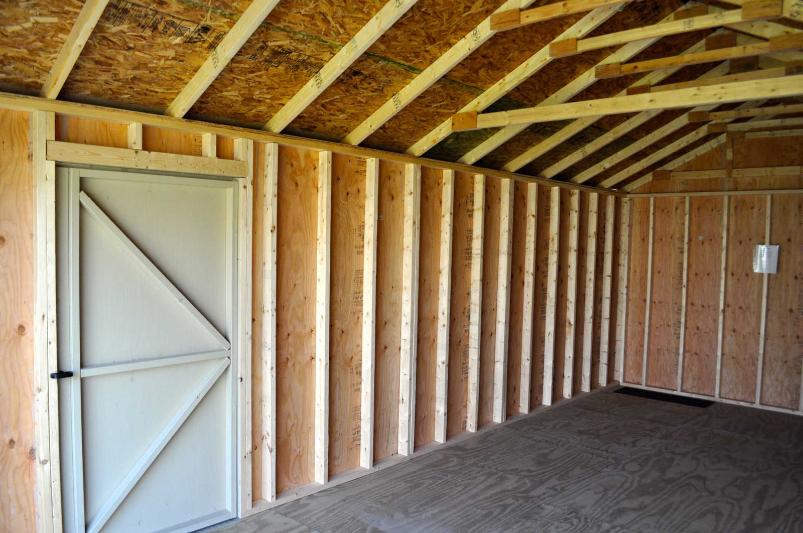 Painted Garage Shed | Cedar Rock Barns