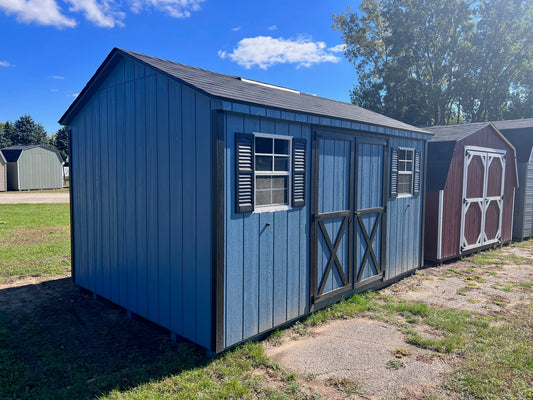 10x14 Painted Cottage Workshop - QP629